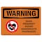 Signmission OSHA WARNING Radio Frequency Hazard Pacemaker 14in X 10in Rigid Plastic, 14" W, 10" H, Landscape OS-WS-P-1014-L-12785 - alternate 1